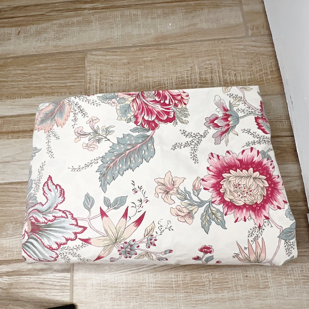 Pottery Barn KING Floral Duvet Cover